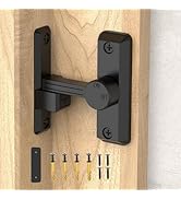 Mixizigoz Barn Door Lock Latch, 90/180 Degree Flip Barn Sliding Door Latch, Home Security Bifold ...