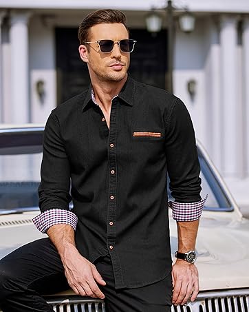 COOFANDY Men's Turtleneck Jumpers Long Sleeve Roll Neck Tops for Men Basic High Neck T Shirts Lightweight Turtle Neck Sweater Pullover 22 8420