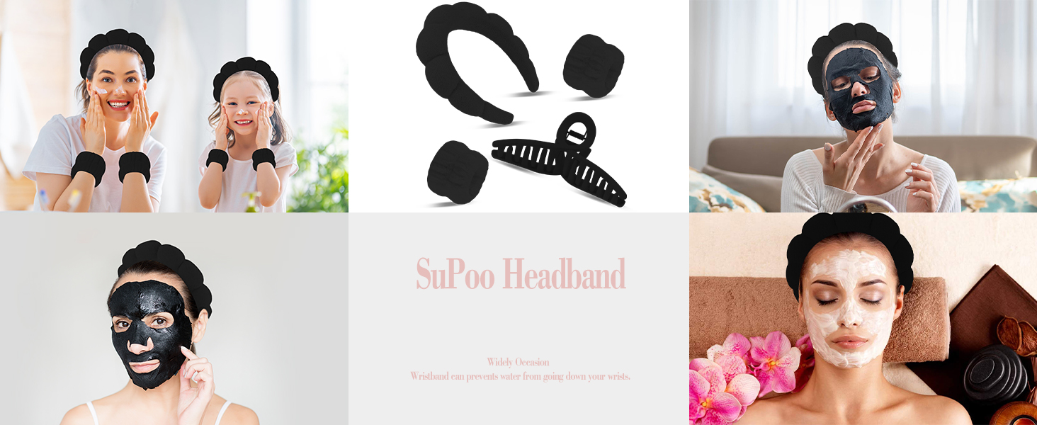 black headband for spa