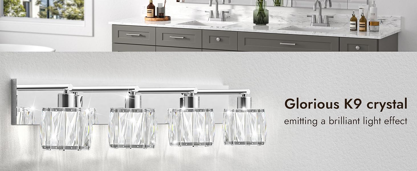 bathroom light fixture over mirror