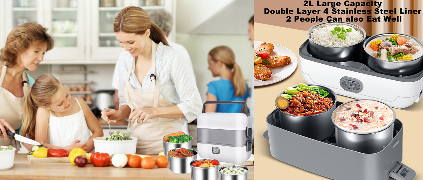 Portable Self Cooking Electric Lunch Box