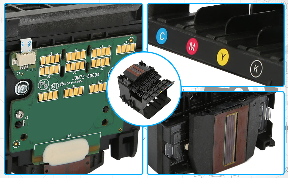 plplaaoo Printhead Replacement,Print Head, Printer Replacement Parts