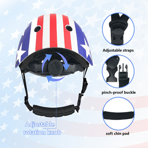 kids boys girls adjustable helmet