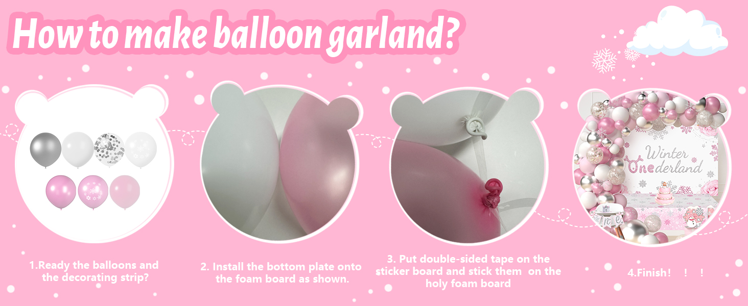 Winter Onederland 1st Birthday Decorations for Girls with