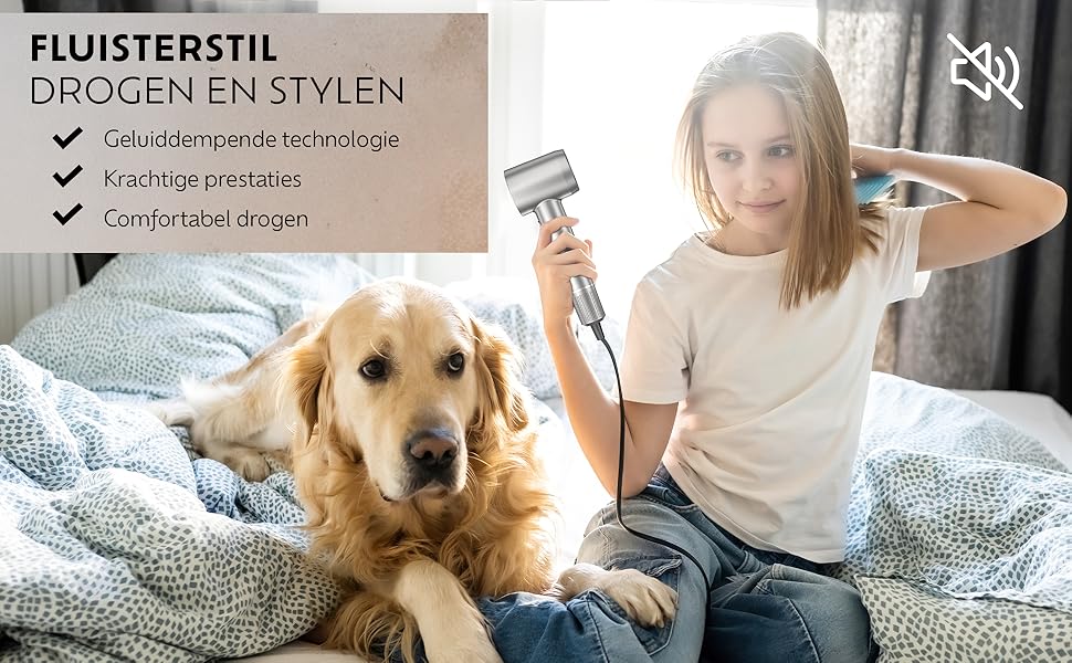 haar droger met diffuser