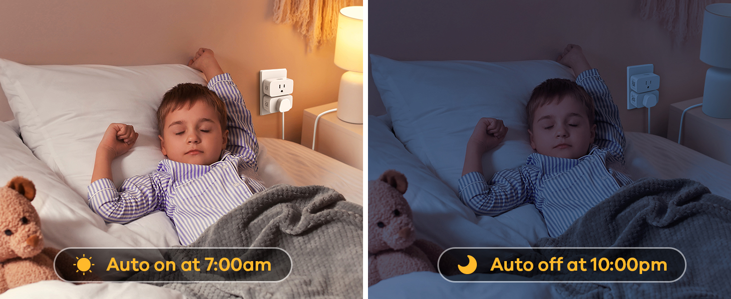 Linkind Matter Smart Plug, Work with Apple Home, Siri, Alexa, Google, SmartThings, Smart Outlet 15A/1800W Max, Smart Home Automation, APP Remote Control,Timer&Schedule, 2.4G Wi-Fi Only, 4 Pack