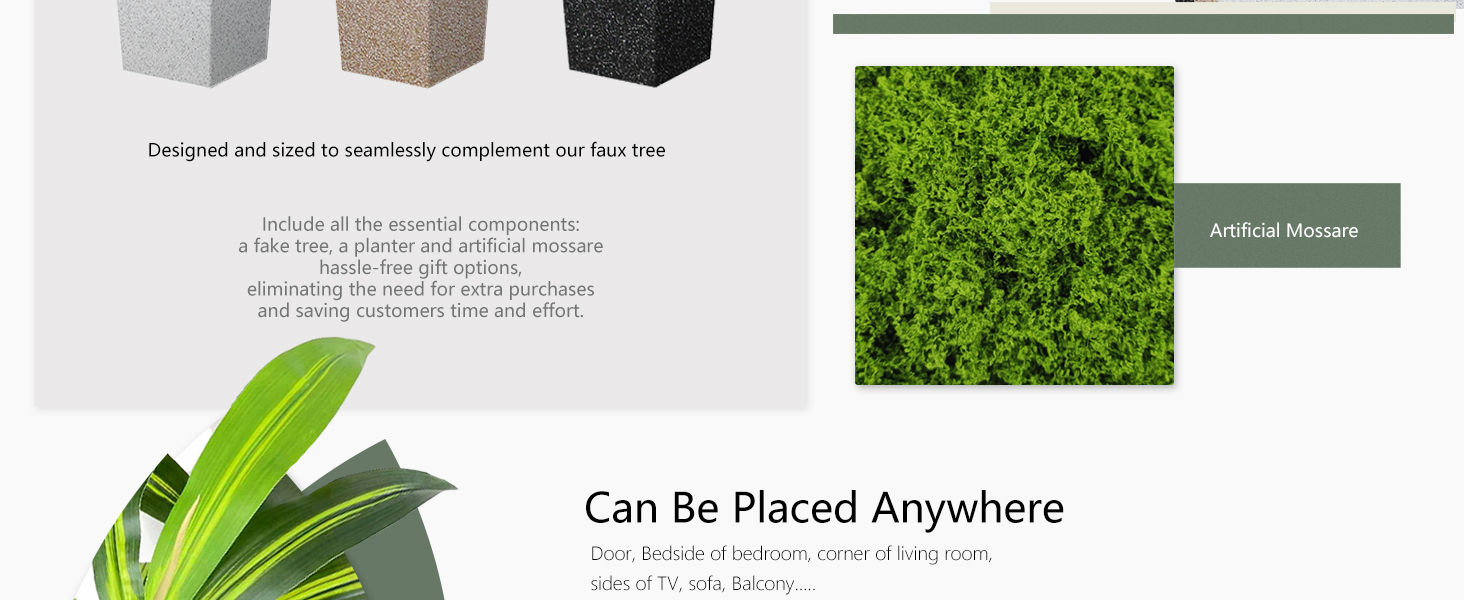 fake tree pot