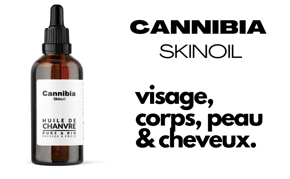 Cannibia huile de chanvre hydratation intense, un soin anti-âge , le corps, la peau et les cheveux.