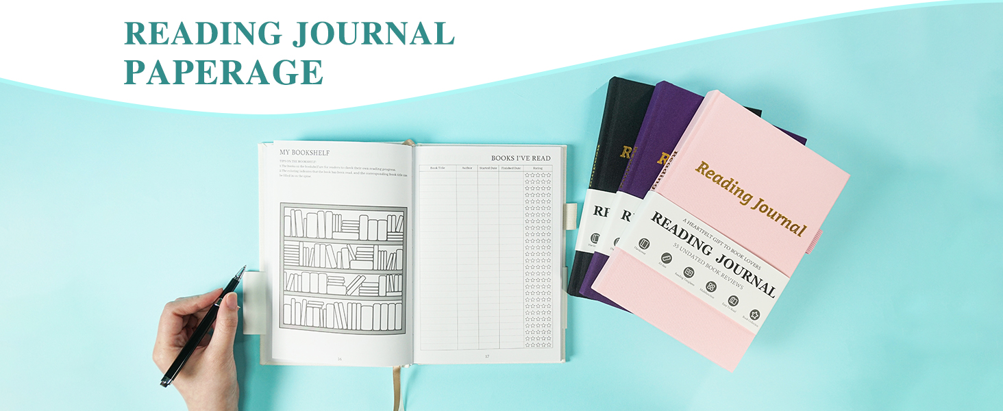 reading planner book review journal notebook papier journals tracking journal book log