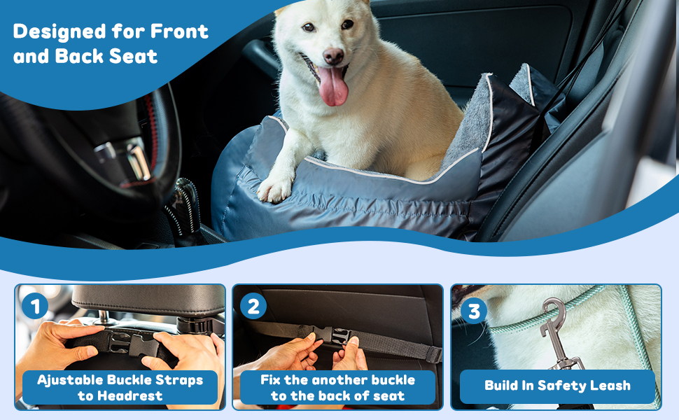 Dog Car Seat for Small Dogs, Dog Booster Seats for Small