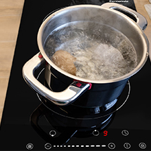 Thermomate IHTB302 Table De Cuisson à Induction/ 30 Cm Table De Cuisson à Induction Encastrable Avec 2 Zones De Cuisson/fonction Booster/commande Tactile/sécurité Enfants/timer 15 plaque de cuisson à induction