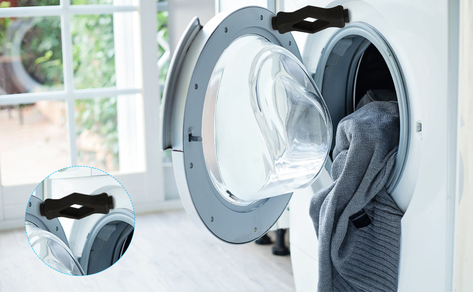 Front Load Washer Door Prop, Silicone Washer Door Prop Preventing Odors with 2 Stick