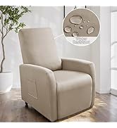 GOSTADY Recliner Chair Covers 4 Pieces Waterproof Small Recliner Sofa Slipcover Stretch Recliner ...