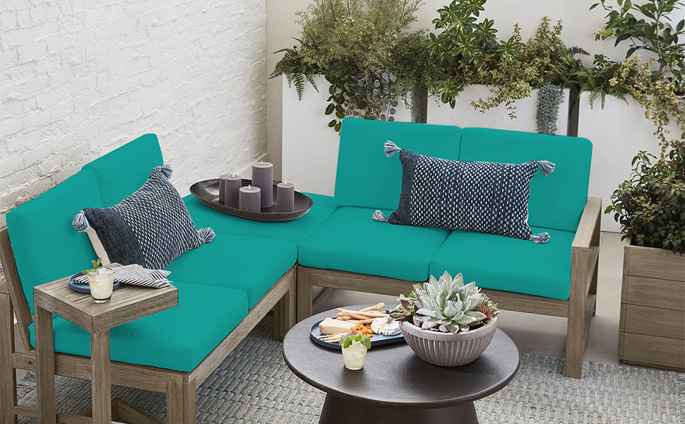 ideehome Patio Cushion Covers Replacement, Outdoor Cushion