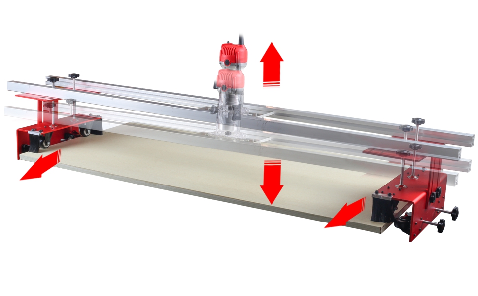 Router Sled, Slab Flattening Jig, 60 inches Router Sled for