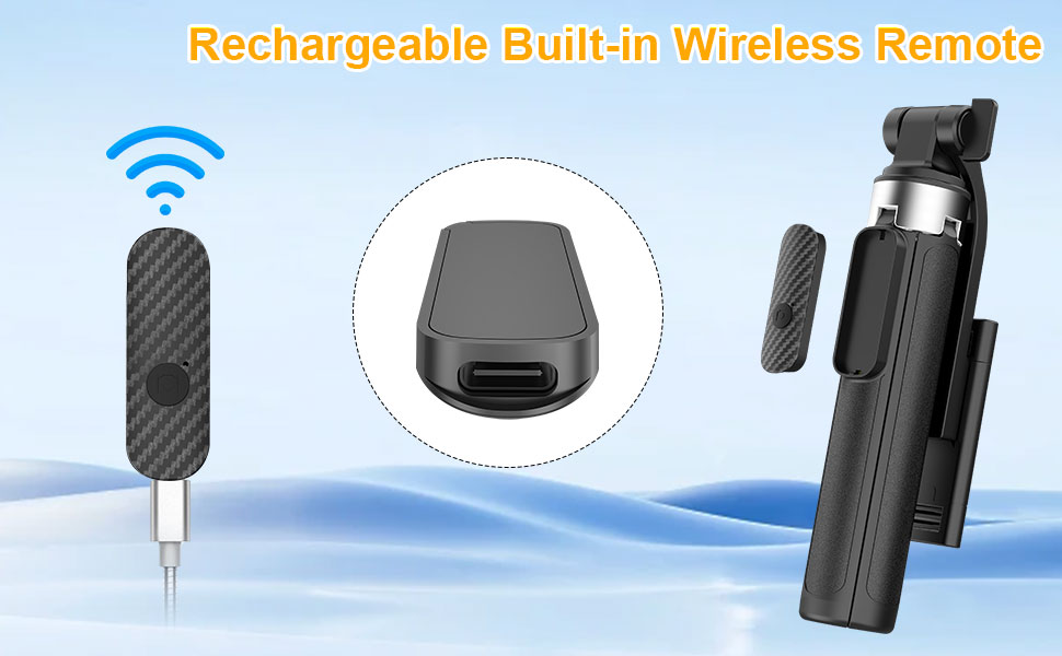 selfie stick tripod 51 inch with wireless bluetooth remote