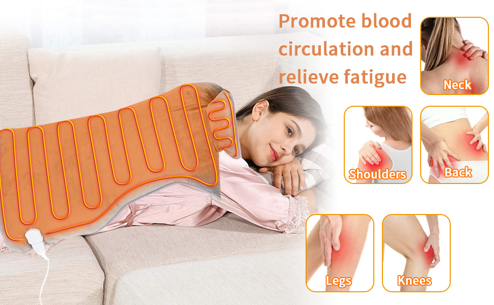 Heat Pad,Douthfolle Heating Pad for Back Neck and Shoulders Pain Relief