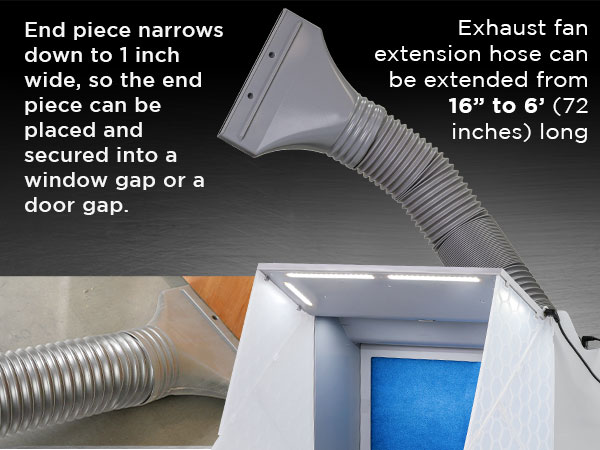 quiet fume filter filtration clean safe workspace professional artist studio compact foldable