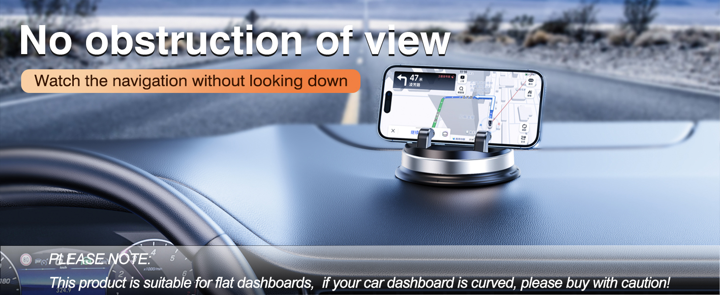 DICMKY Dashboard Cell Phone Car Mount Universal Multifunctional 360 Rotatable