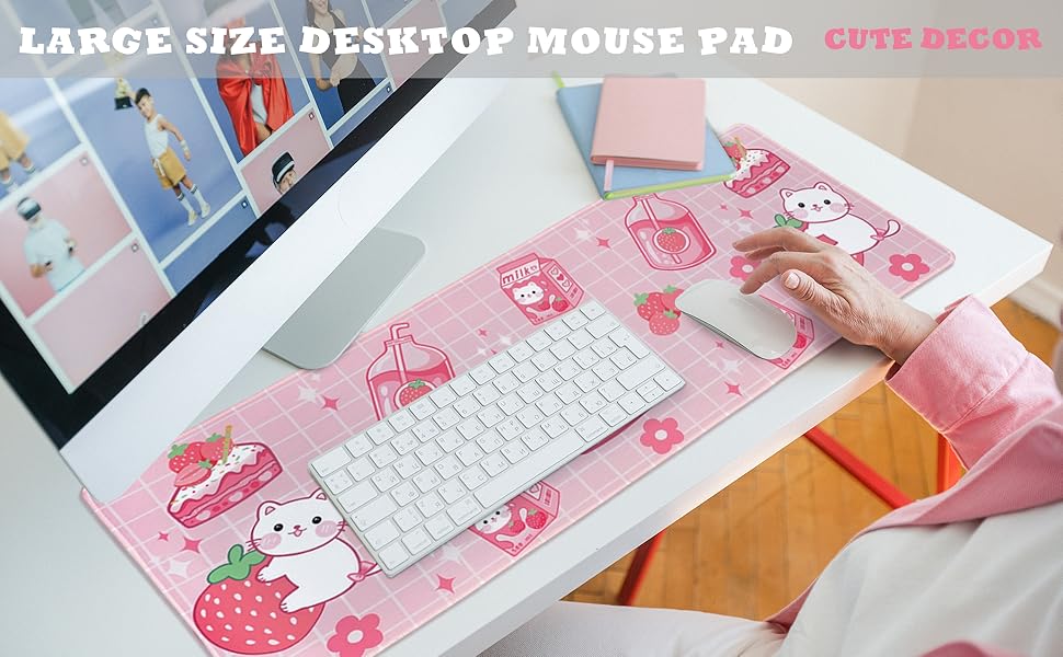 pink mousepad long