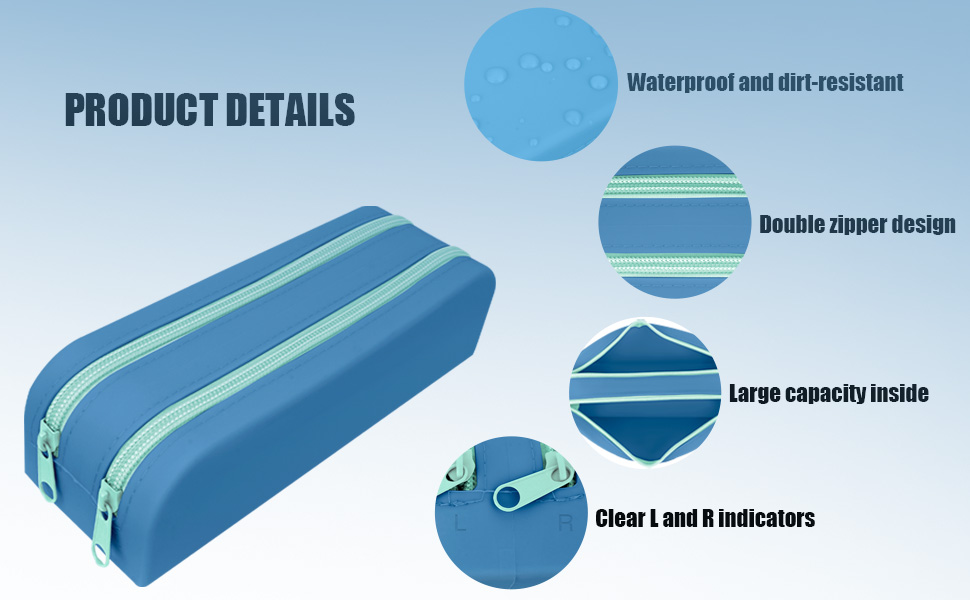 Daily Contact Lens Organizer, Water-Resistant Silicone Case with Clearly Labeled R & L