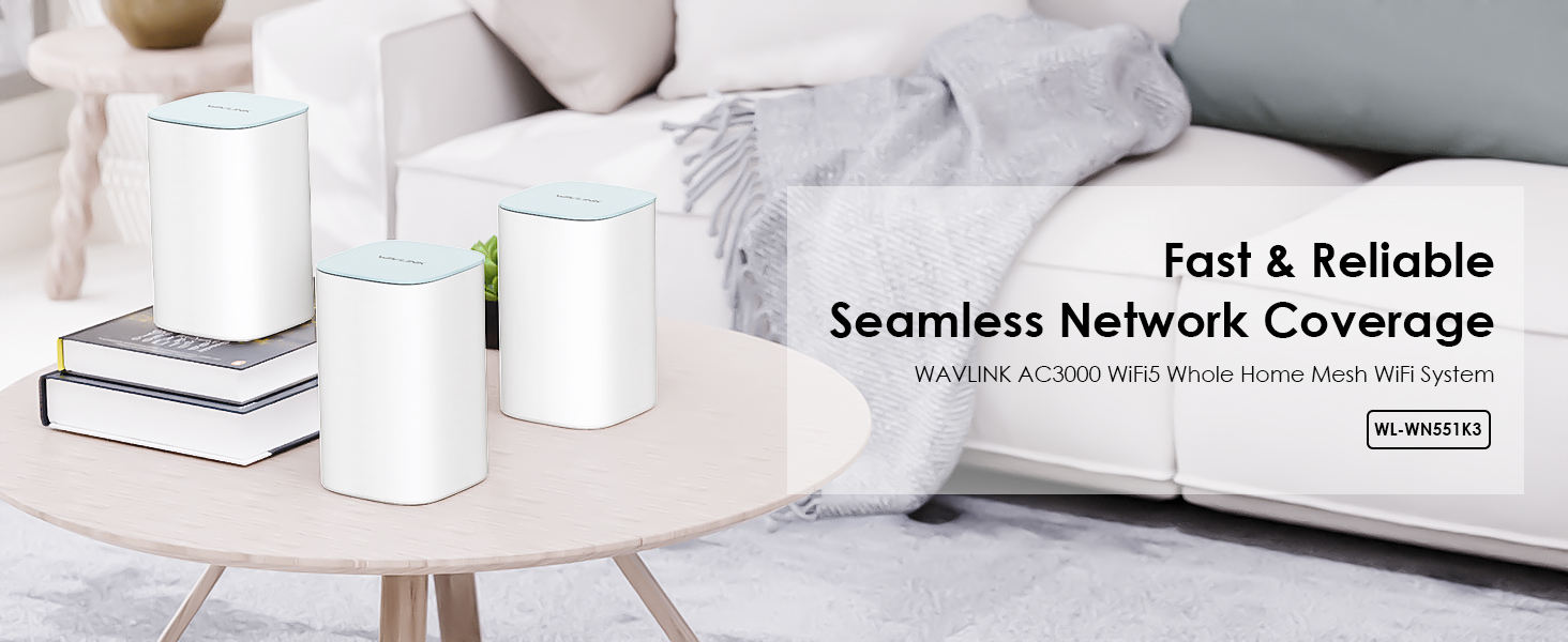 WAVLINK WIFI 5 AC3000 Whole Home Mesh WiFi System