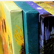 The design is gallery wrapped around the sides creating a true art gallery feel.