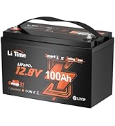 【LiTime】12V100Ah Amazon.com: Litime 12V 100Ah Trolling Motor LiFePO4 Battery