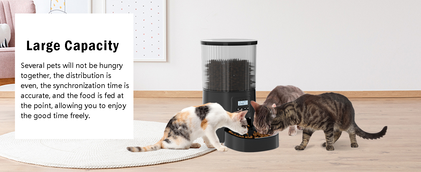 PETULTRA Automatic Cat Feeders, Timed Dog Feeder 4L