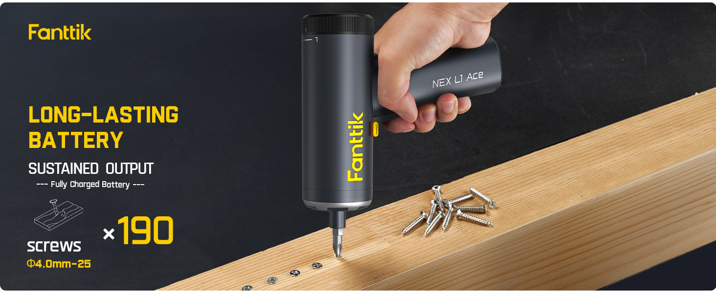 Fanttik L1 Ace Cordless Power Screwdriver, Electric