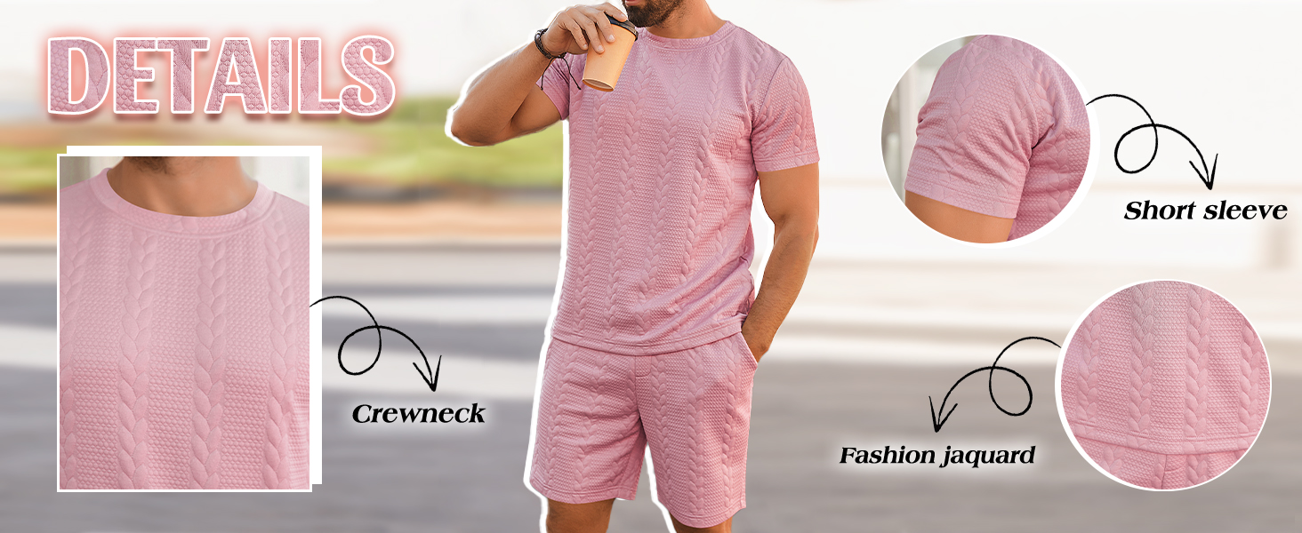 Men's Short Sleeve Tracksuit Summer T Shirt & Shorts set