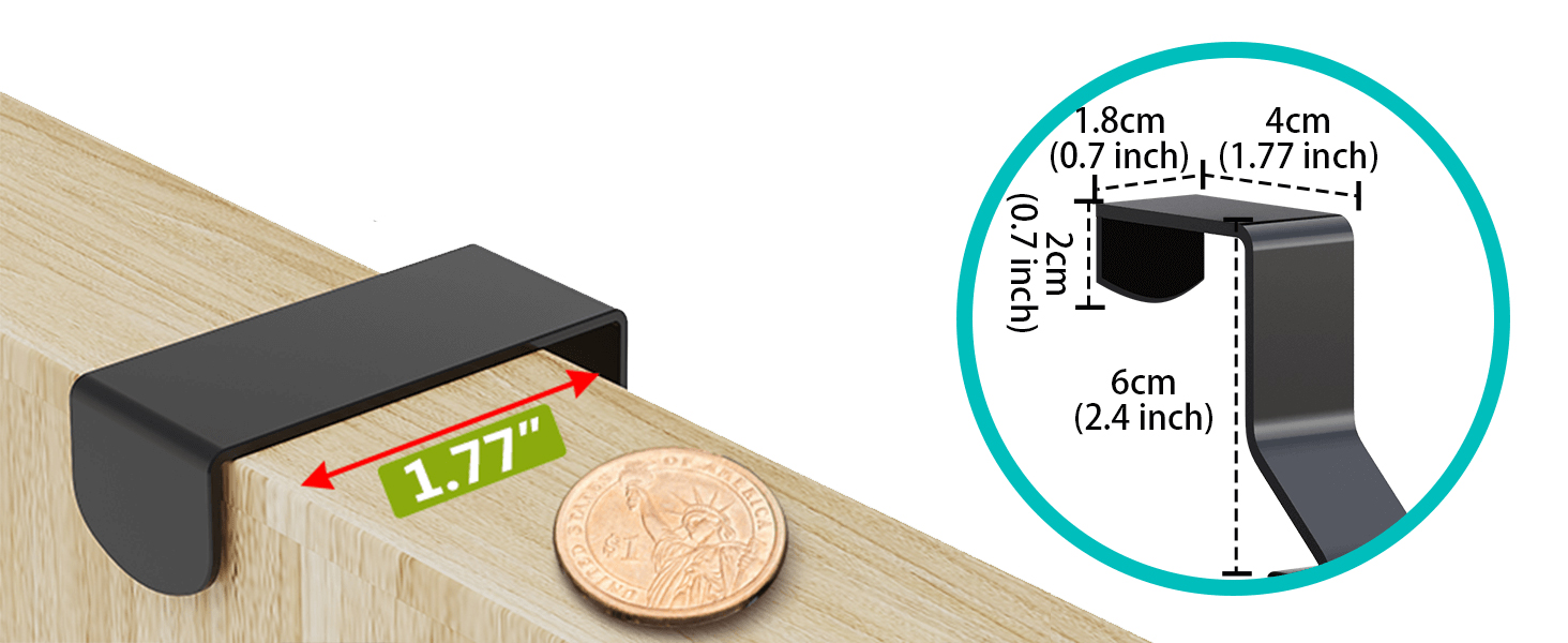 Over The Door Pantry Organizer with 6 Adjustable Baskets,6 Tier Door Hanging Shelf for Pantry