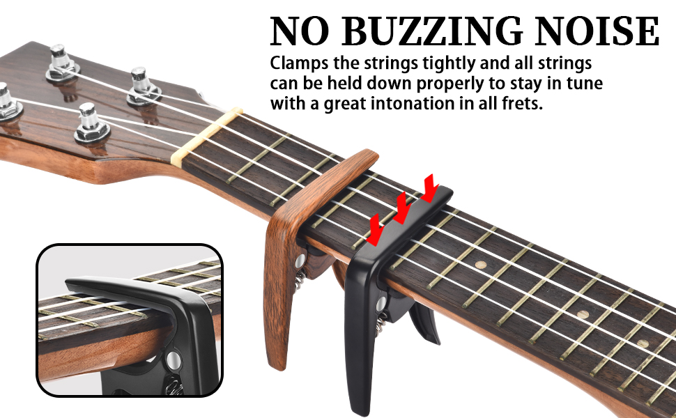 Ukulele Capo, 2 Pack Capos for Ukulele, Professional