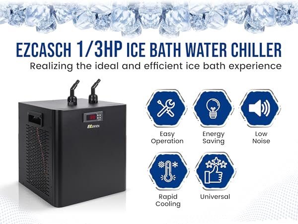 TERAISM EC13＆ＥＣ１５ Amazon.com: Ezcasch Ice Bath Water Chiller 1/3HP 79gal for