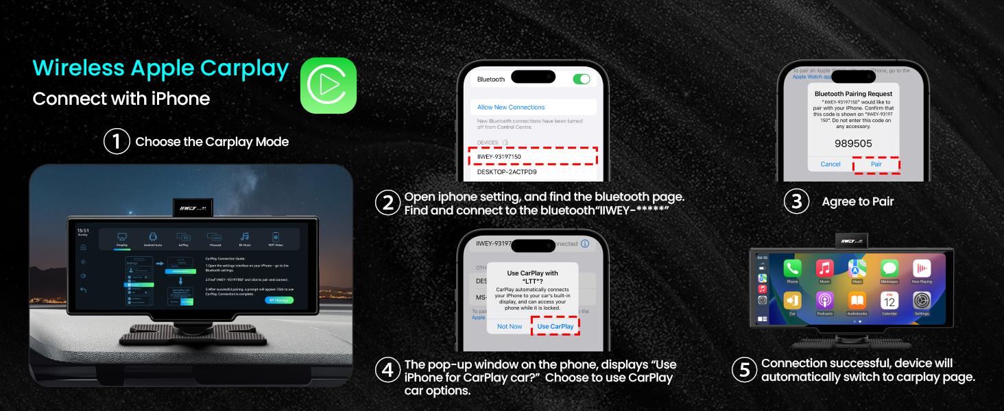 carplay screen dashcam