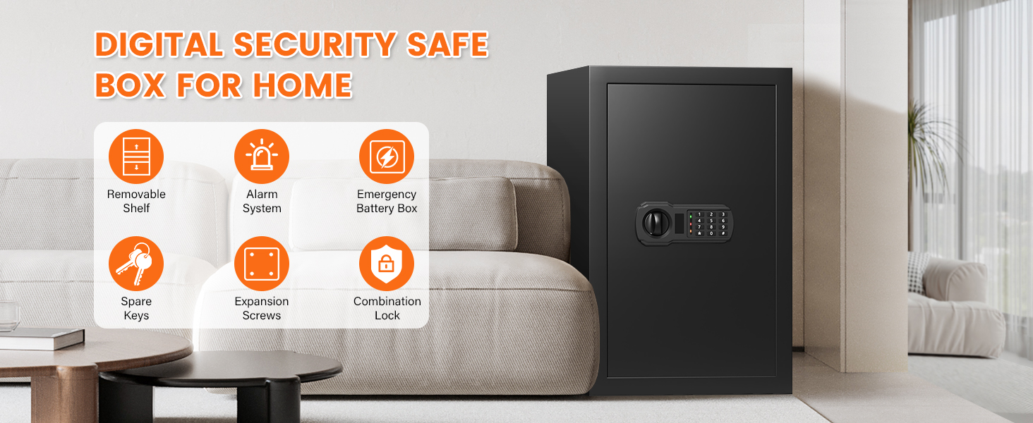 Large Fireproof Safe Box for Home Use