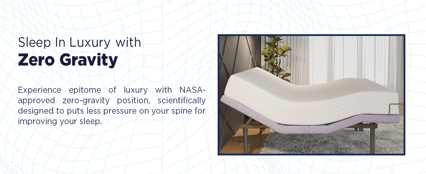 The Sleep Company Metal Elev8 Smart Recliner Bed Bed Base Premium