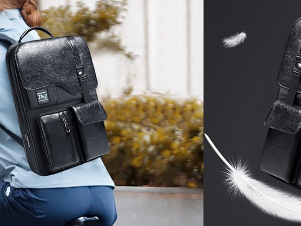 Amazon.com: ZINZ Slim & Expandable Laptop Backpack 15.6 Inch
