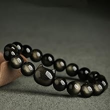 【ブレスレット】ゴールデンオブジディアン約12㎜ 楽天市場】猫ブレスレット 天然石ブレスレット ゴールデン