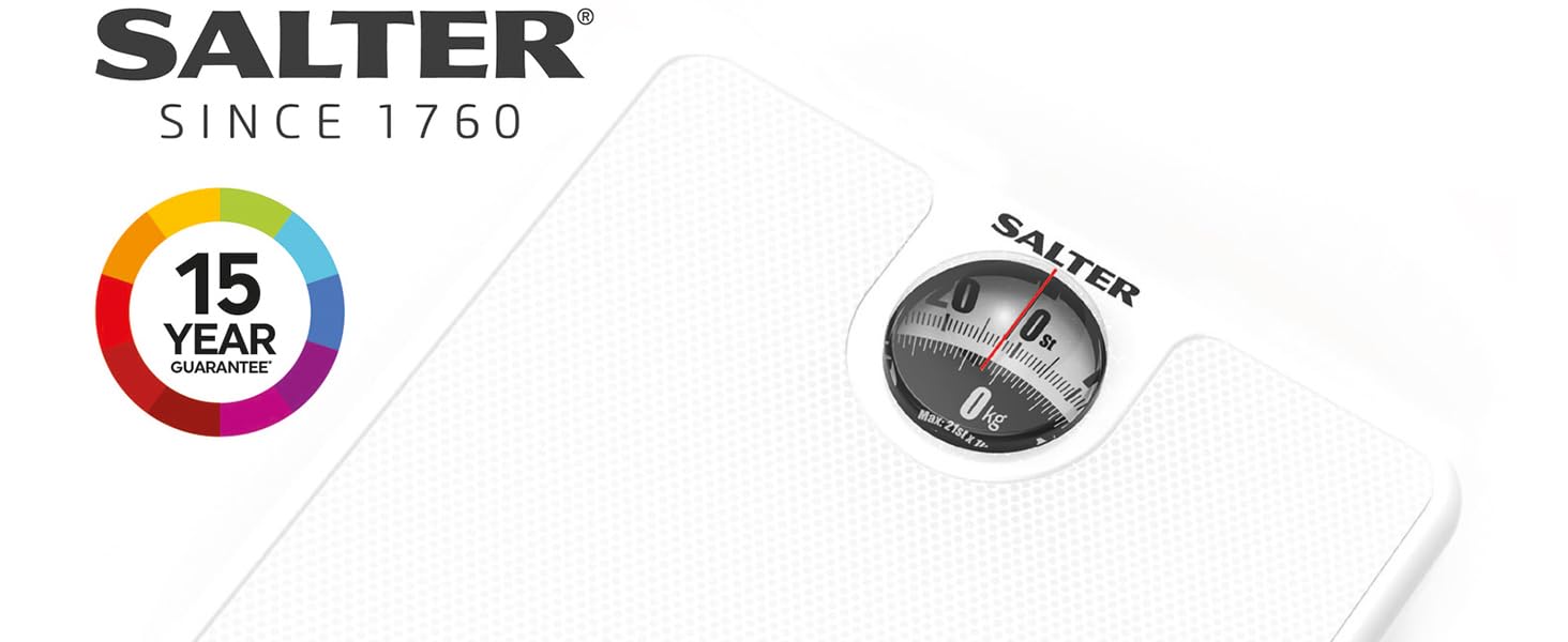 Salter 489JS WHDR Mechanical Bathroom Scale Analogue Body Weighing