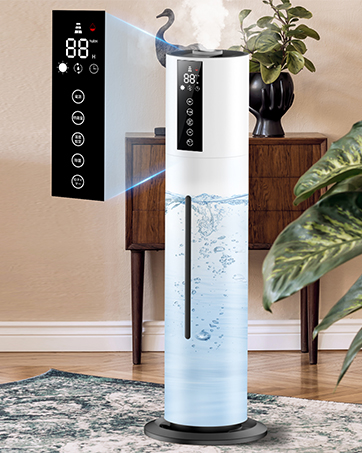 Amazon.co.jp: Goldmax 加湿器 大容量 8L タワー式 アロマ 上から給水