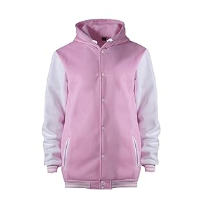Amazon.com: Women's Baseball Varsity Jackets with Hood