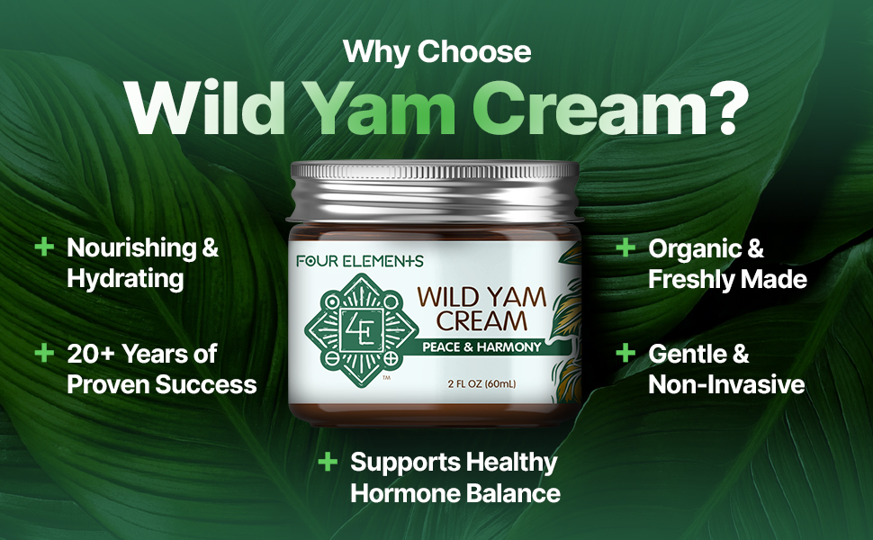 4e organic wild yam cream