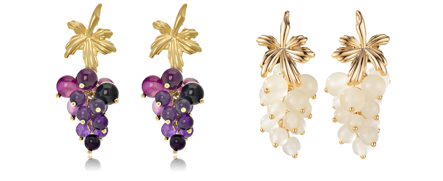 grape earrings