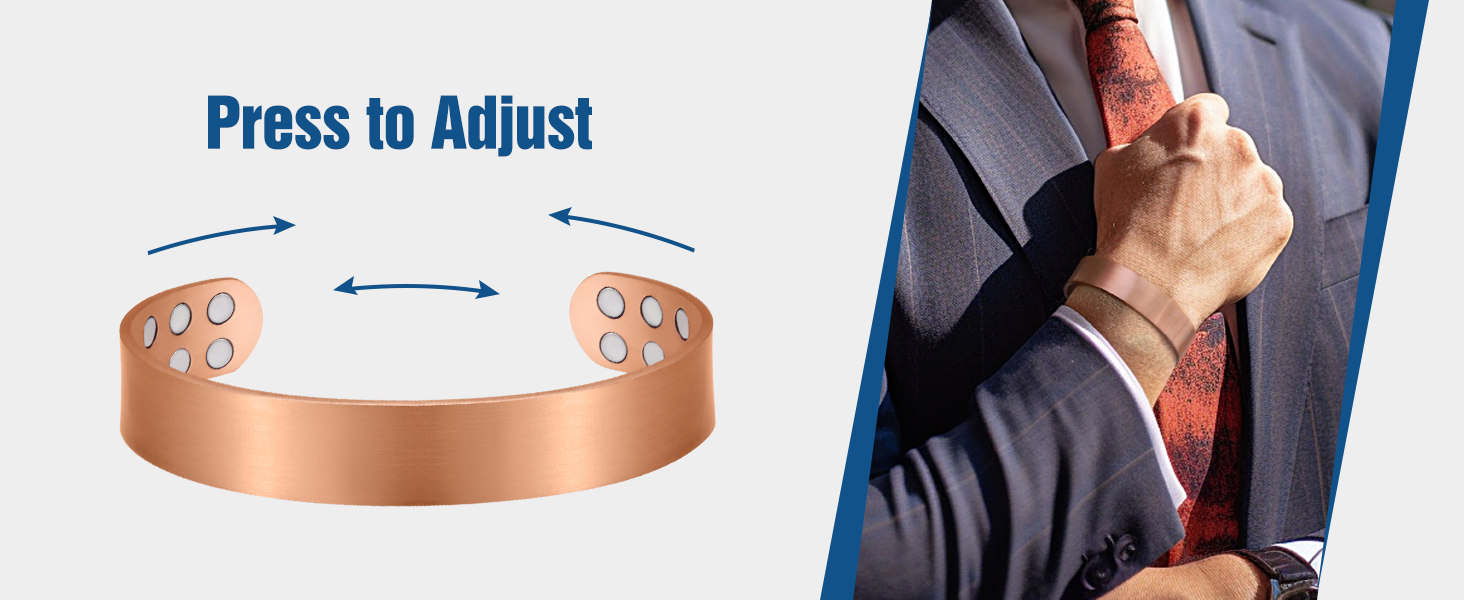 Pulsera de cobre para hombre