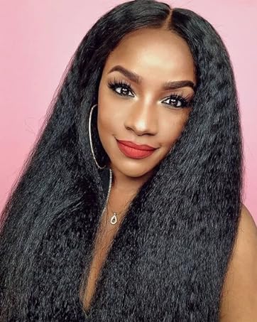 kinky straight clip in hair extensions