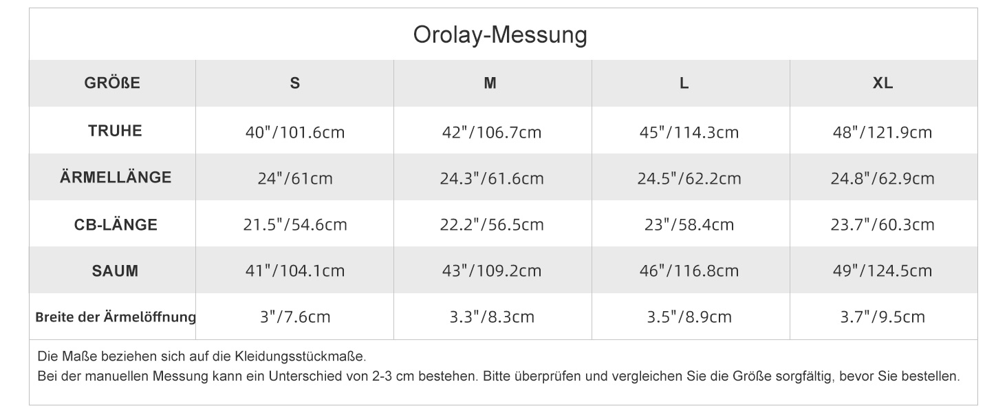 Orolay Damen Langarm Sweatshirt Kapuzenpullover für Frühling Sommer Herbst