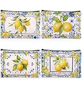 Amalfi Coast Souvenir Makeup Bags - Italy Travel Gifts Lemon Themed Party Gifts Accessories Amalf...