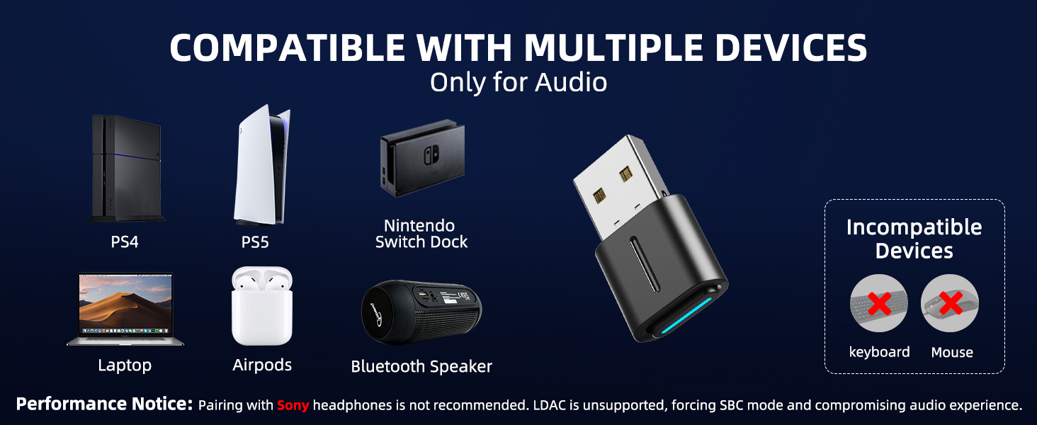 compatible with multiple devices