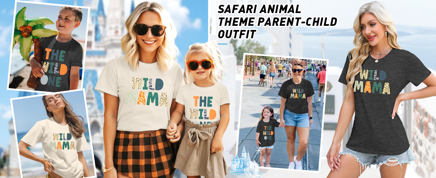 Family Trips Matching Shirts : Wild One Print Tee